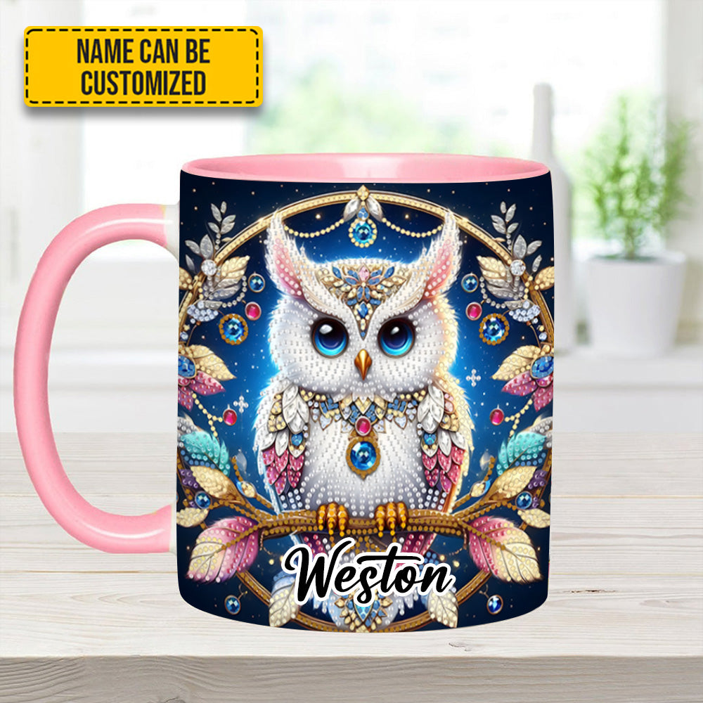 Spring and Summer Tree Owl - Personalized Owl Accent Mug