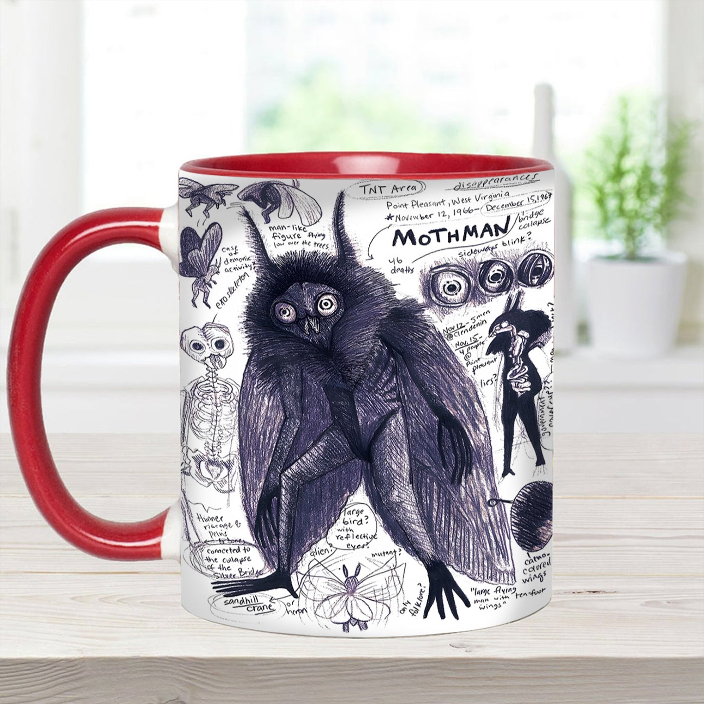 Mothman Mysteries Accent Mug