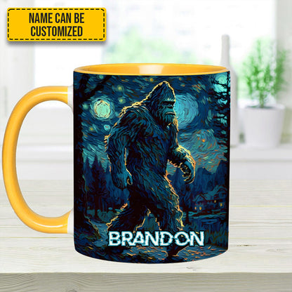 Night Walker - Personalized Bigfoot Accent Mug