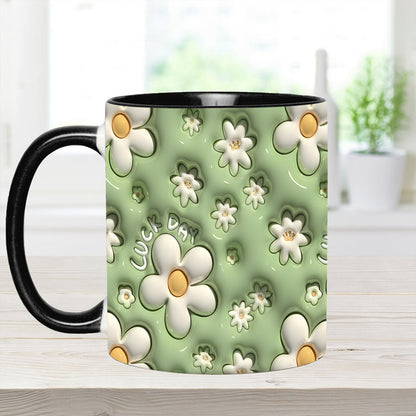 Daisy  Flower - Personalized Flower Accent Mug