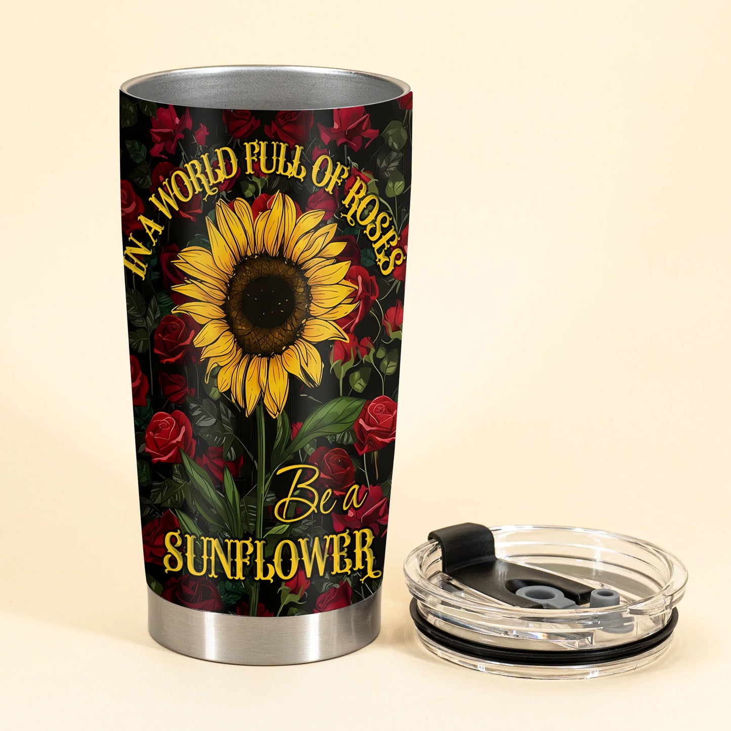 Personalized Beautiful Flower Tumbler