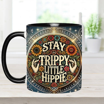 Stay Trippy Little Hippie - Personalized Accent Mug
