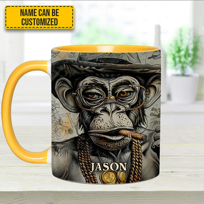 VINTAGE GORILLA - Personalized Gorilla Accent Mug