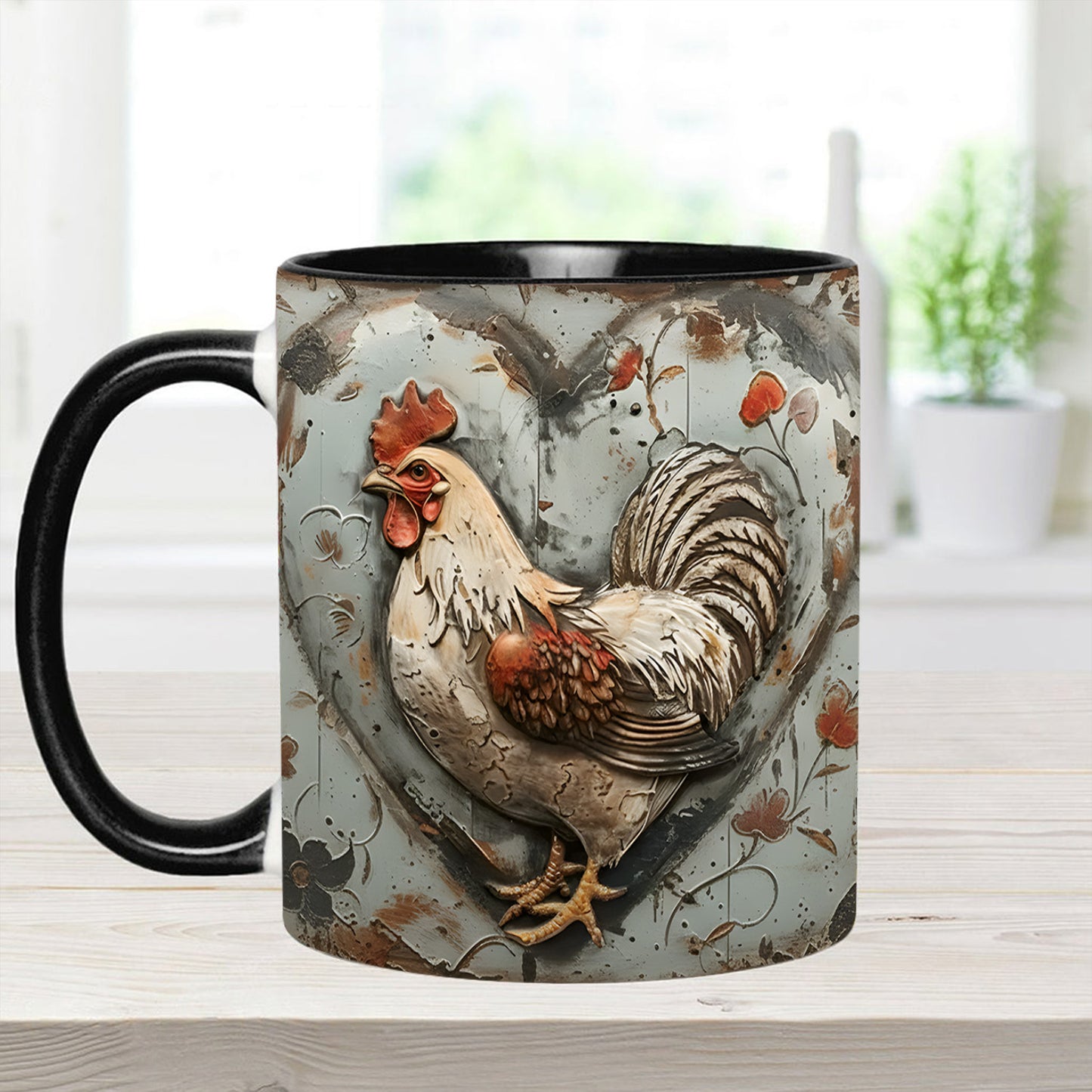 Chicken - Personalized Chicken Accent Mug