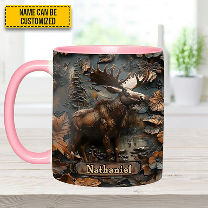 Moose Wilderness – Personalized Hunting Accent Mug