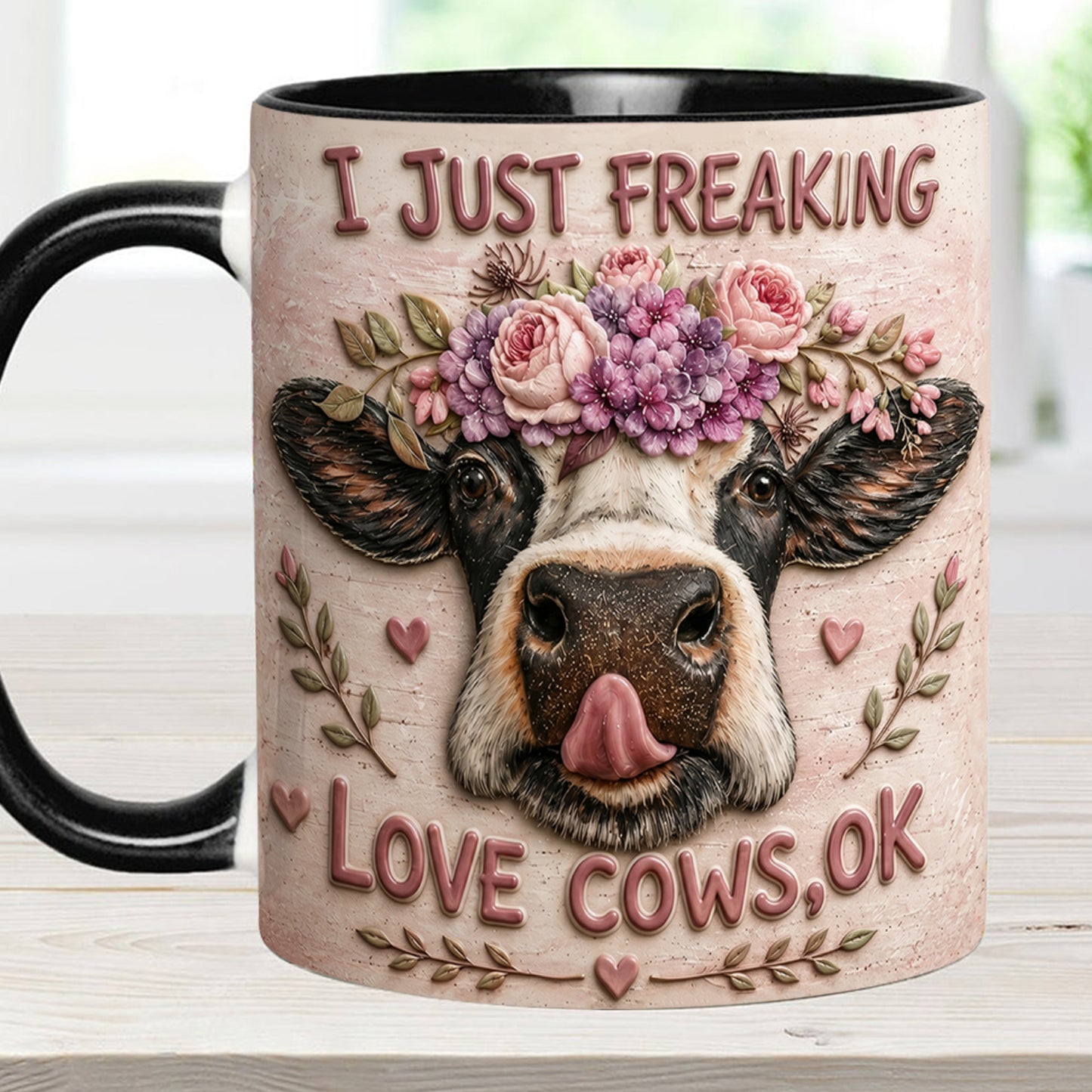 I Just Freaking - Cow Accent Mug
