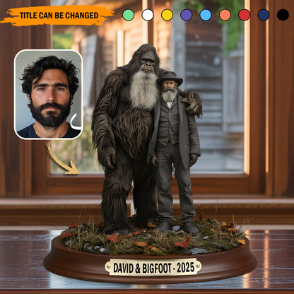 Bigfoot & Me – Personalized Best Friend Acrylic Plaque