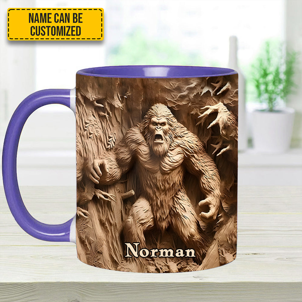 Bigfoot Legend in the Trees – Personalized Bigfoot Accent Mug