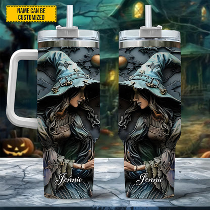 Mystery Witch - Personalized Tumbler With Handle 40oz