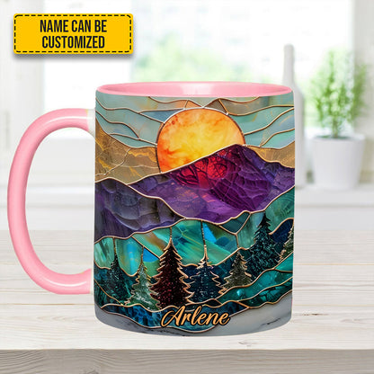 Mountain Glow - Personalized Accent Mug