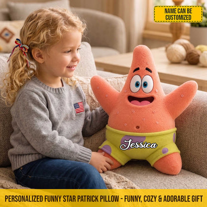 Personalized Cute Starfish Custom Shaped Pillow