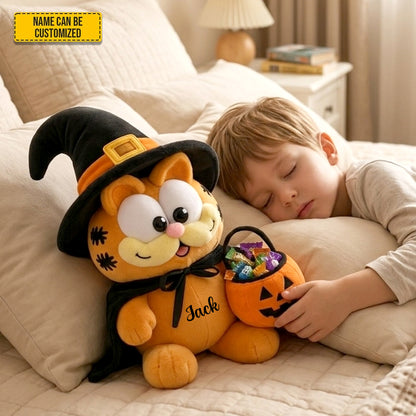 Personalized Halloween Cat Custom Shape Pillow