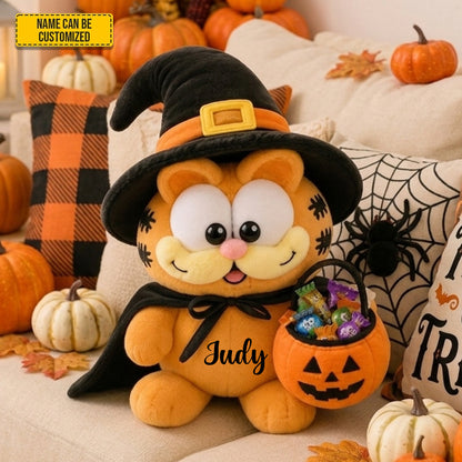 Personalized Halloween Cat Custom Shape Pillow