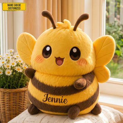 Personalized Cute Bee Custom Shape Pillow