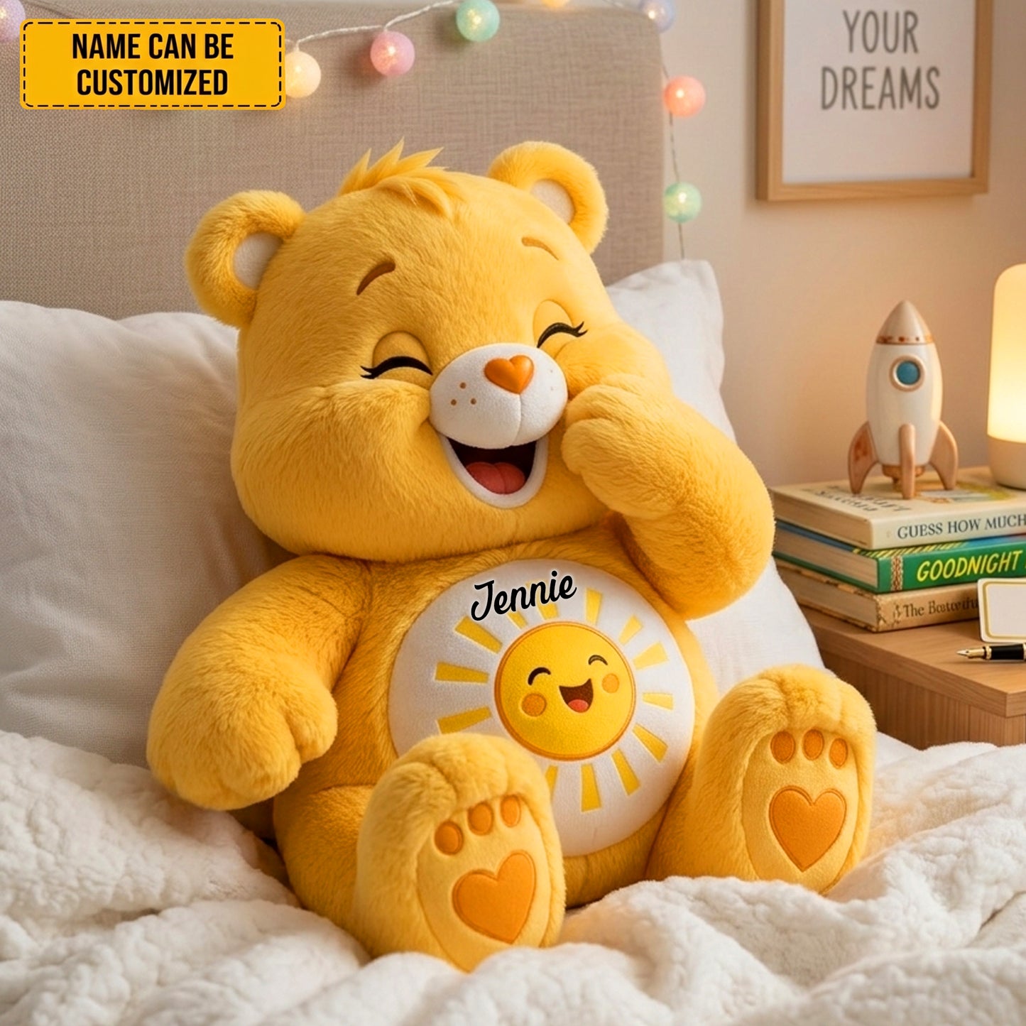 Personalized Smile Bear Pillow