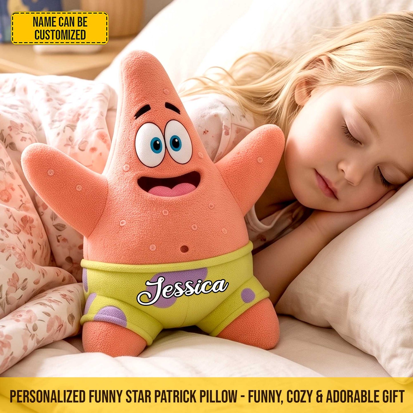 Personalized Cute Starfish Custom Shaped Pillow