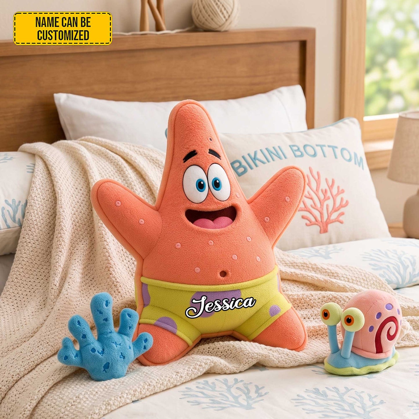 Personalized Cute Starfish Custom Shaped Pillow