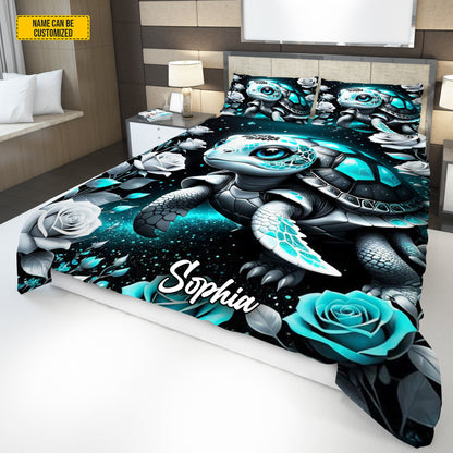 Personalized Sea Turtle Bedding Set