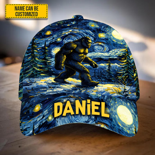 Personalized Bigfoot In The Trees Classic Cap
