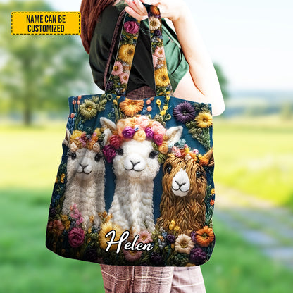 Personalized Alpaca Funny Tote Bag