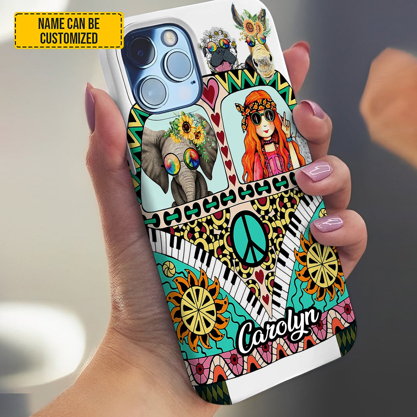 Personalized Hippie Phone Case