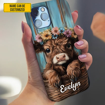 Highland Cow Cute - Personalized Phone Case