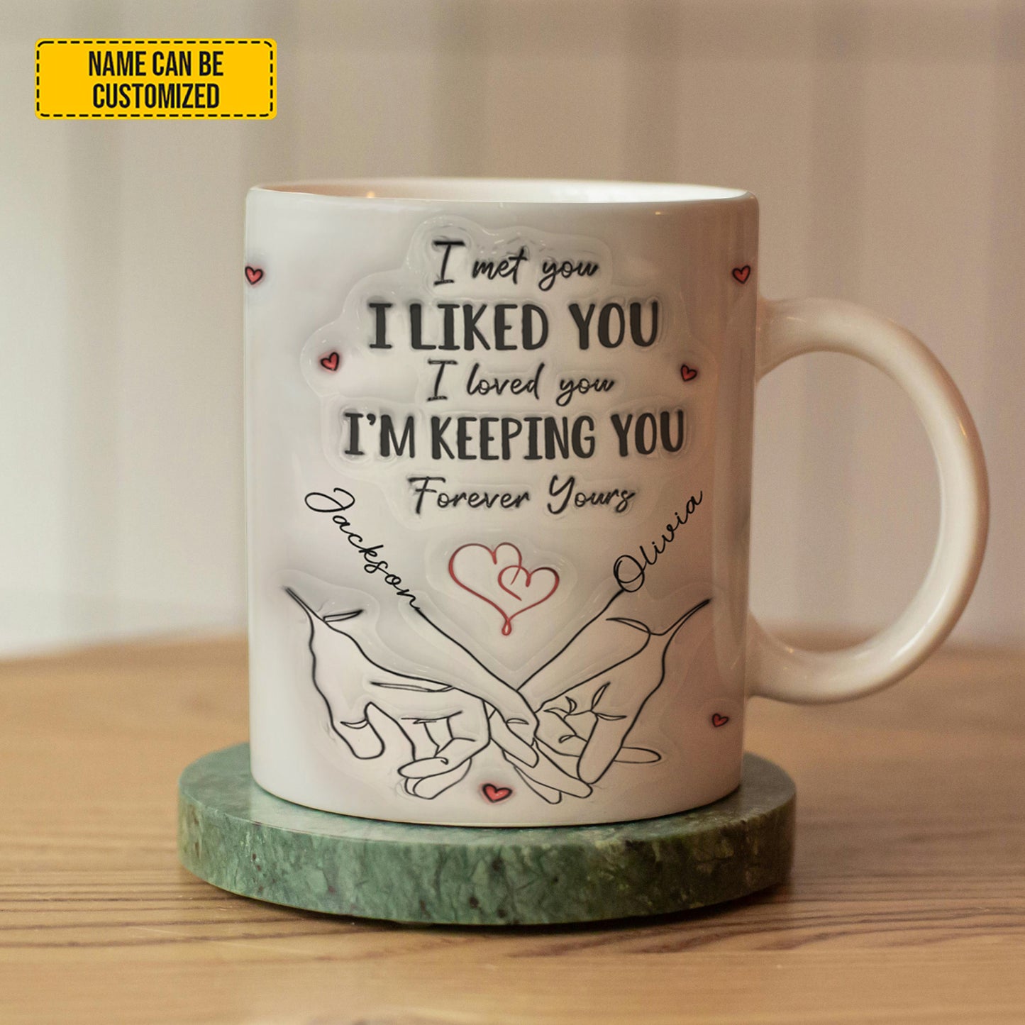 I Met You I Liked You I’m Keeping You - Personalized Couple Mug