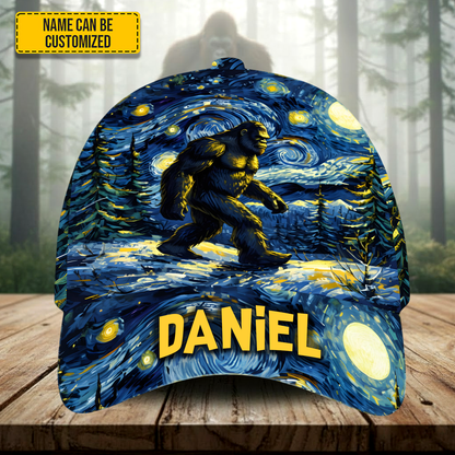 Personalized Bigfoot In The Trees Classic Cap