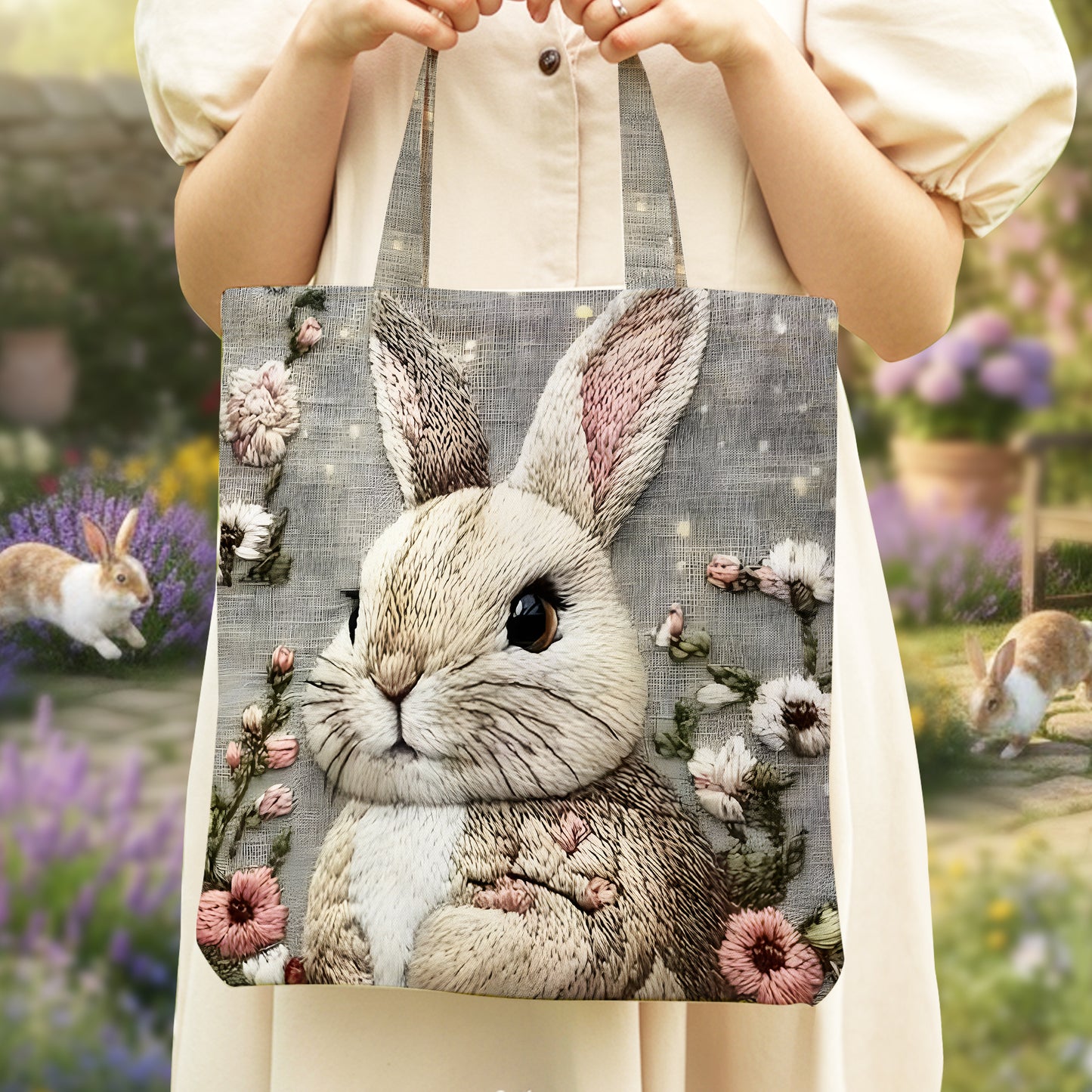 Cute Rabbit Tote Bag