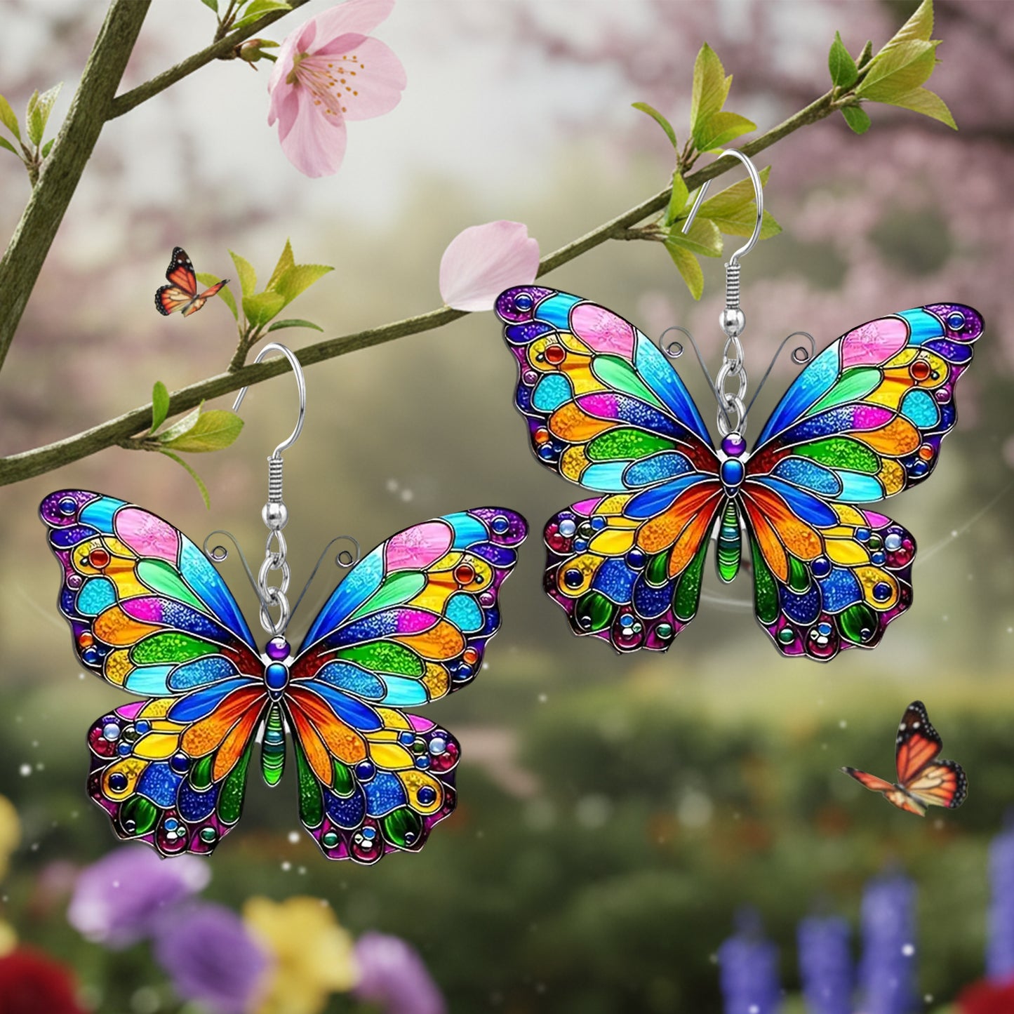 Colorful Butterfly Earrings