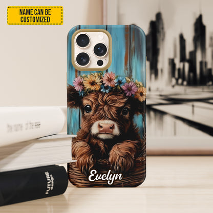 Highland Cow Cute - Personalized Phone Case