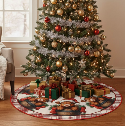 Highland Cow Christmas Tree Skirt