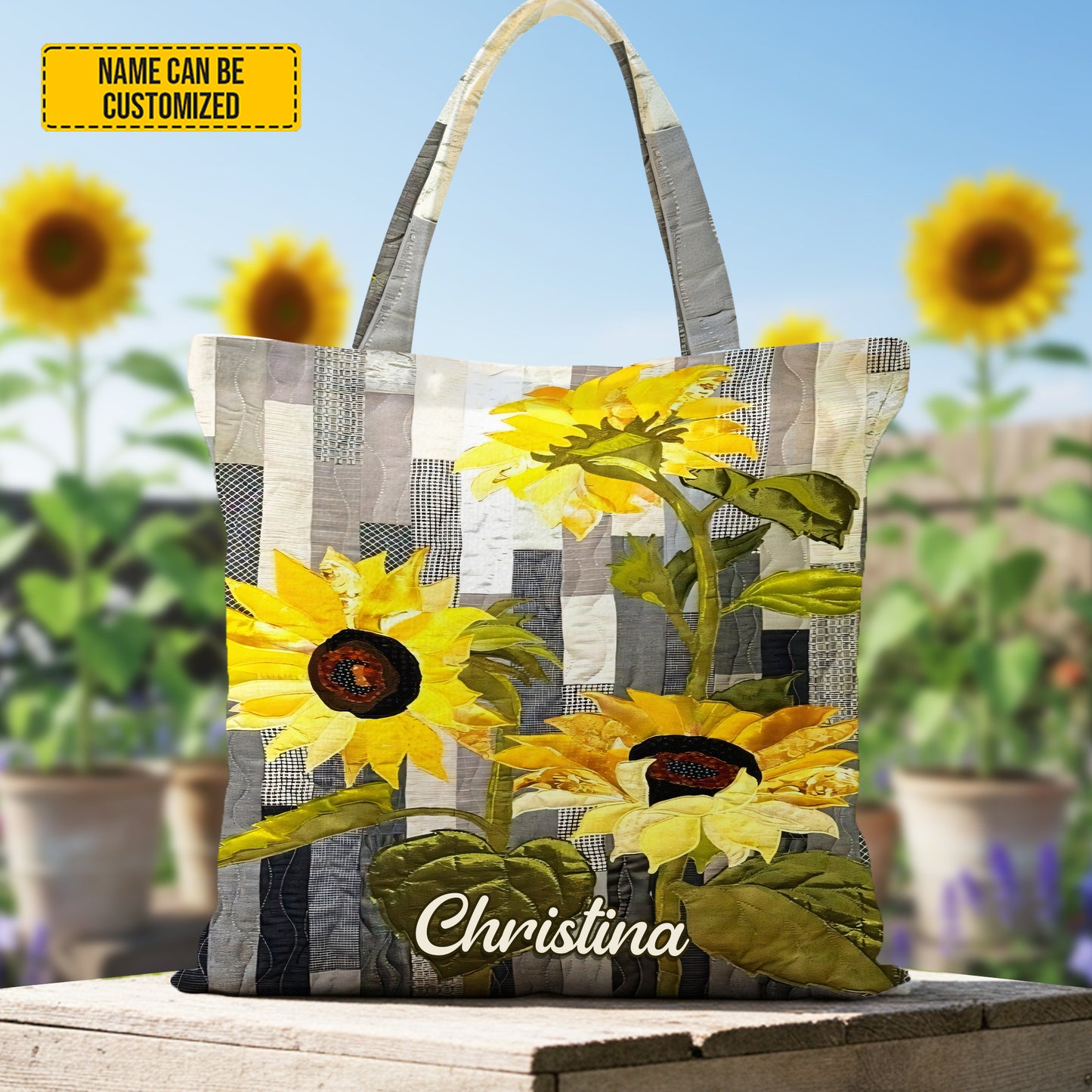 Sunflower Beautiful - Personalized Sunflower Tote Bag