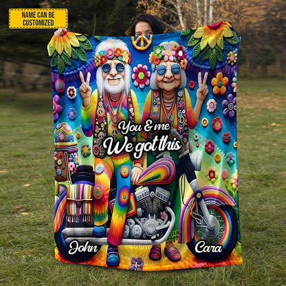 Hippie Couple Blanket