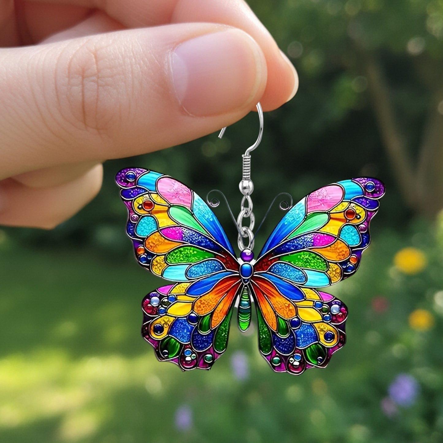 Colorful Butterfly Earrings