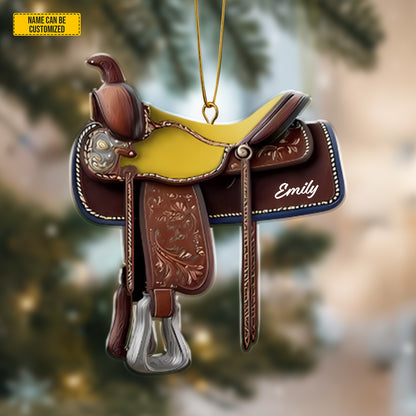 Western Horse  - Personalized Cowgirl Acrylic Ornament