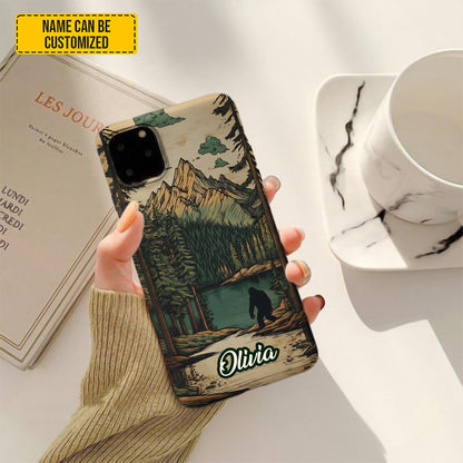 Bigfoot In The Forest - Personalized Phone Case