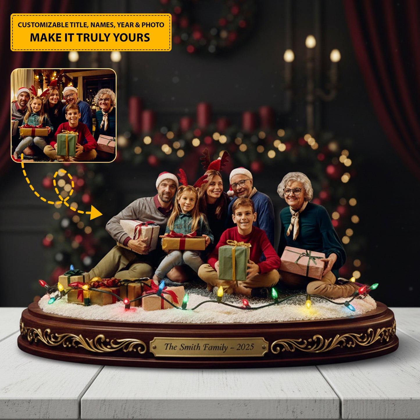 Family Moments – Personalized Christmas Acrylic Plaque