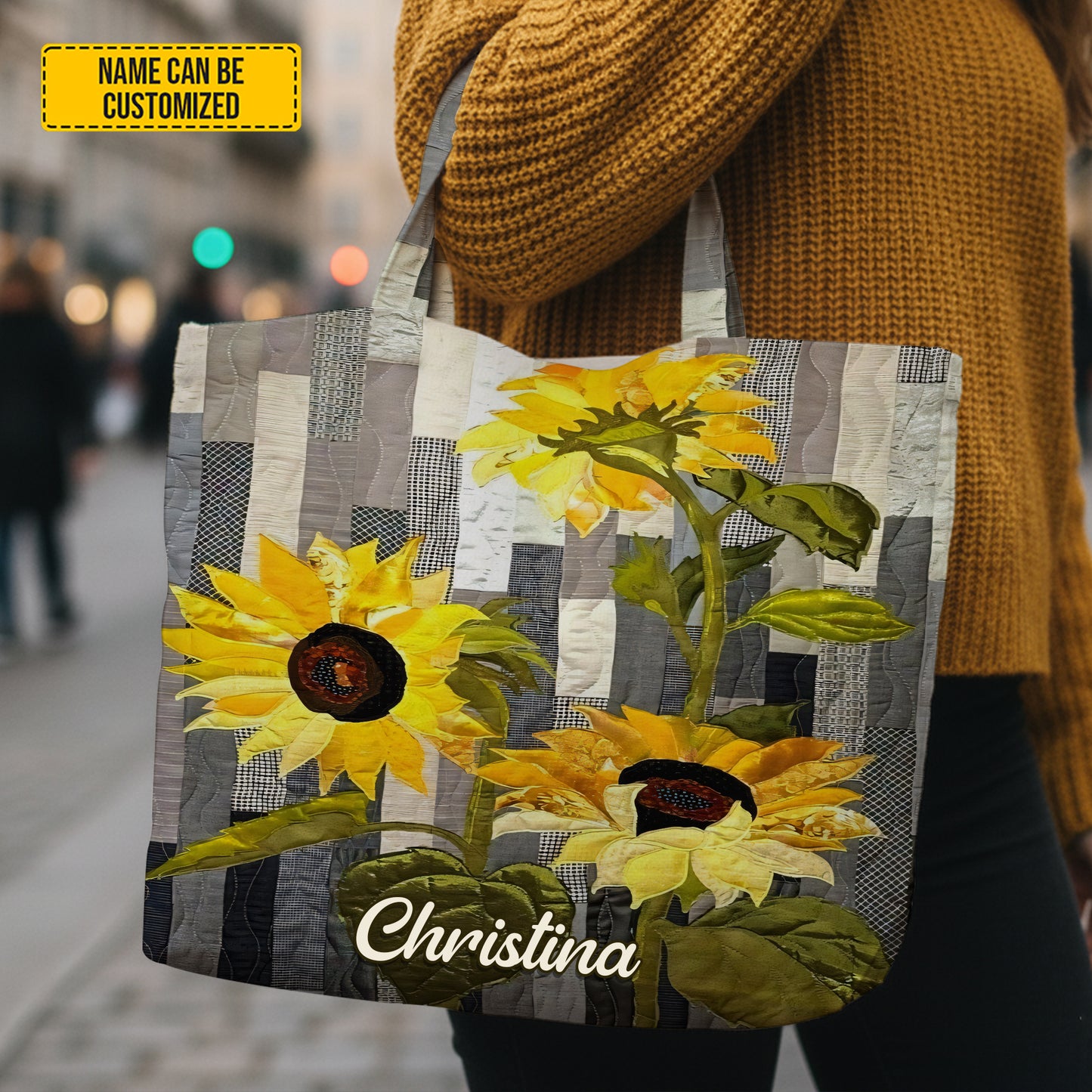 Sunflower Beautiful - Personalized Sunflower Tote Bag