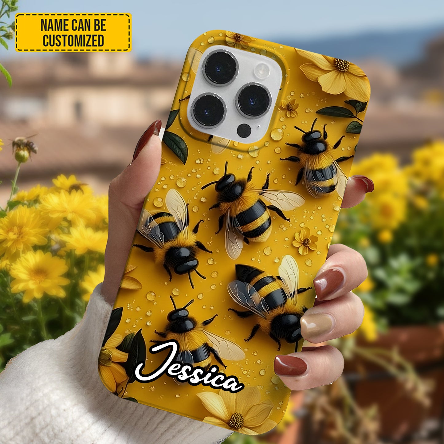 Personalized Bee Phone Case