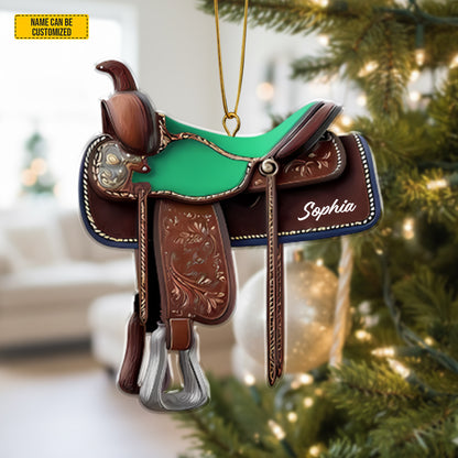 Western Horse  - Personalized Cowgirl Acrylic Ornament