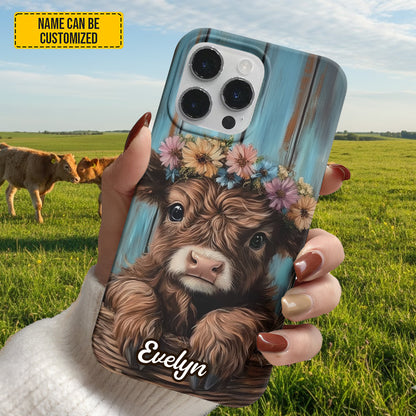 Highland Cow Cute - Personalized Phone Case