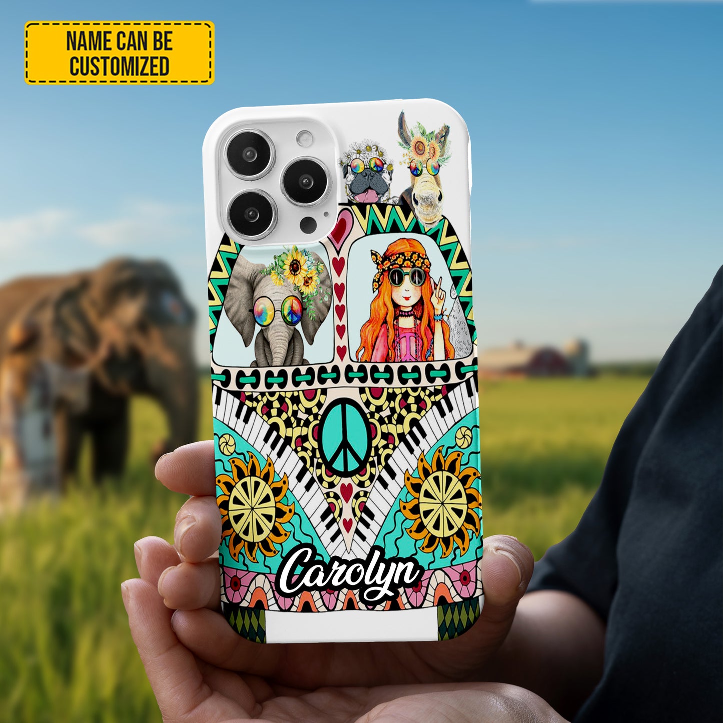 Personalized Hippie Phone Case