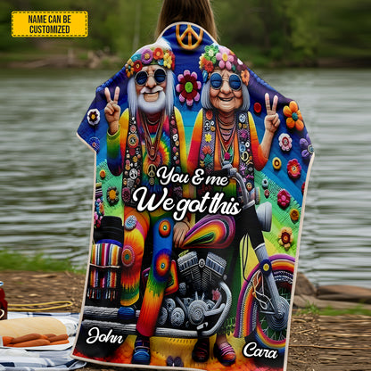 Hippie Couple Blanket