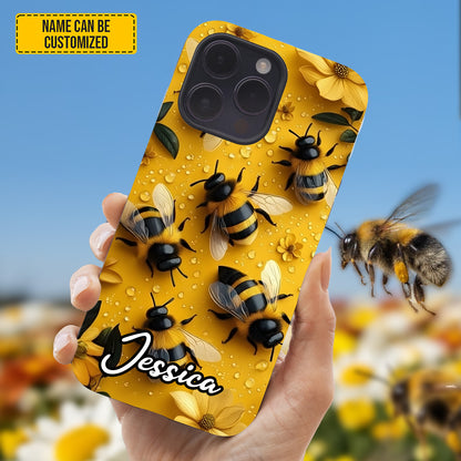 Personalized Bee Phone Case