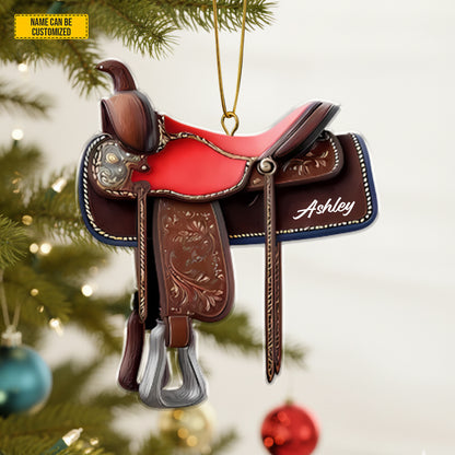 Western Horse  - Personalized Cowgirl Acrylic Ornament