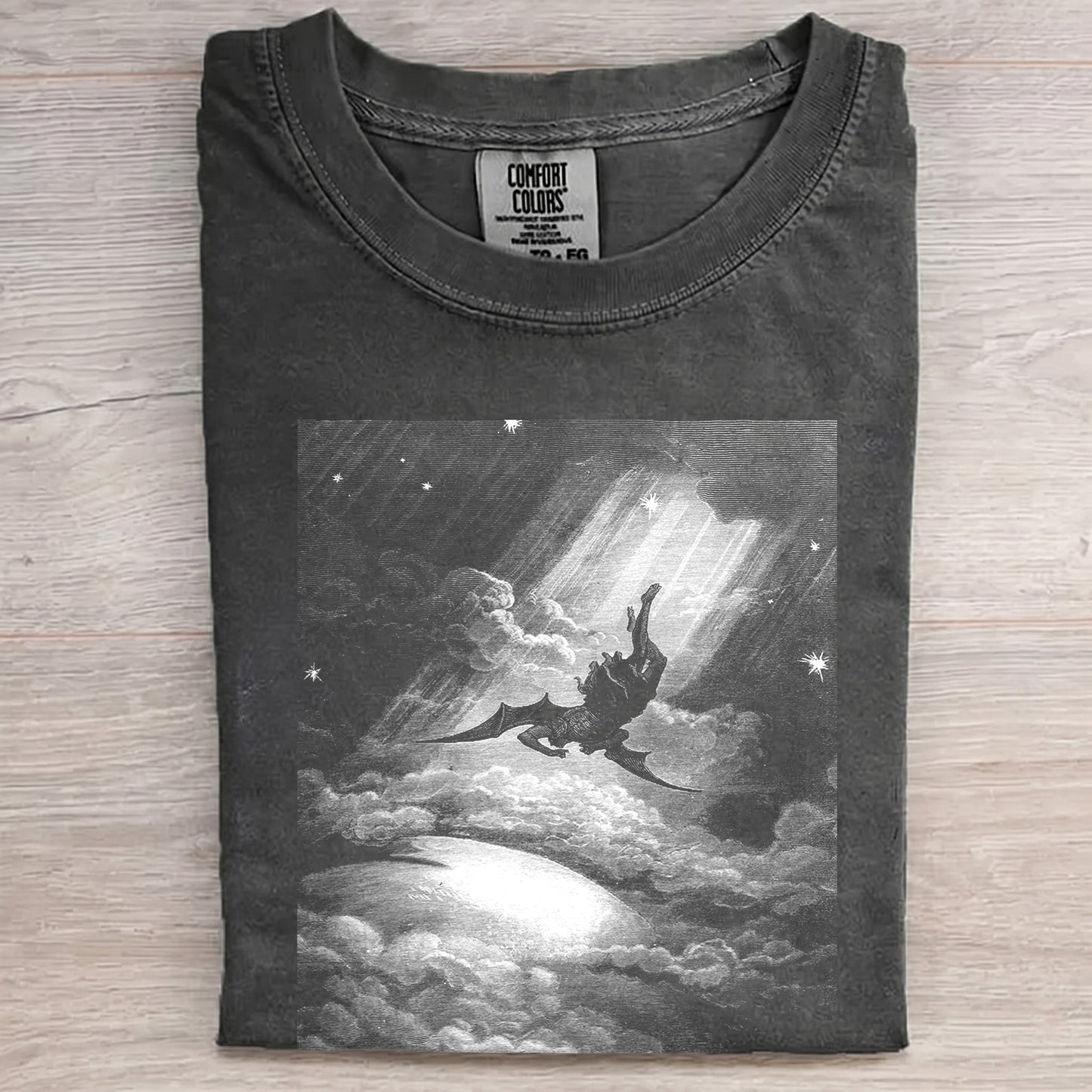 Fallen Angel in the Cosmos – Vintage Dark Fantasy Apparel