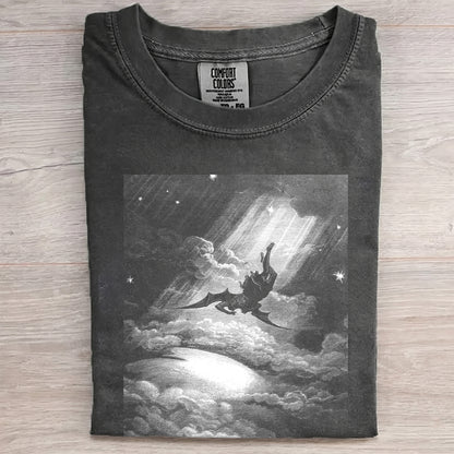Fallen Angel in the Cosmos – Vintage Dark Fantasy Apparel