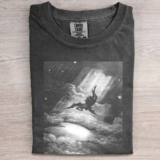 Fallen Angel in the Cosmos – Vintage Dark Fantasy Apparel