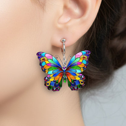 Colorful Butterfly Earrings